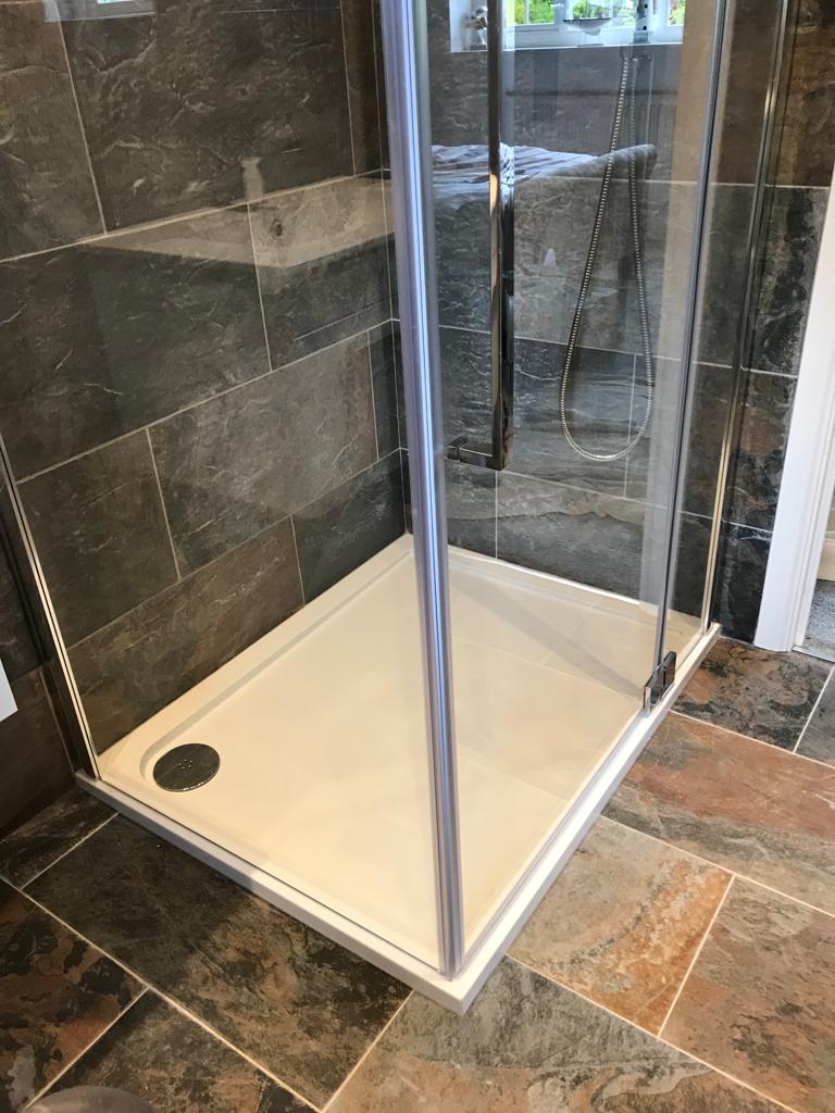 New shower area